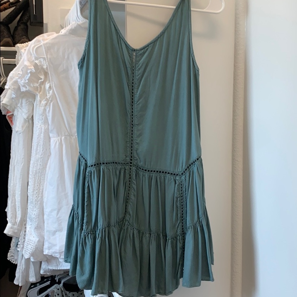 Teal Sleeveless Flowy Tank